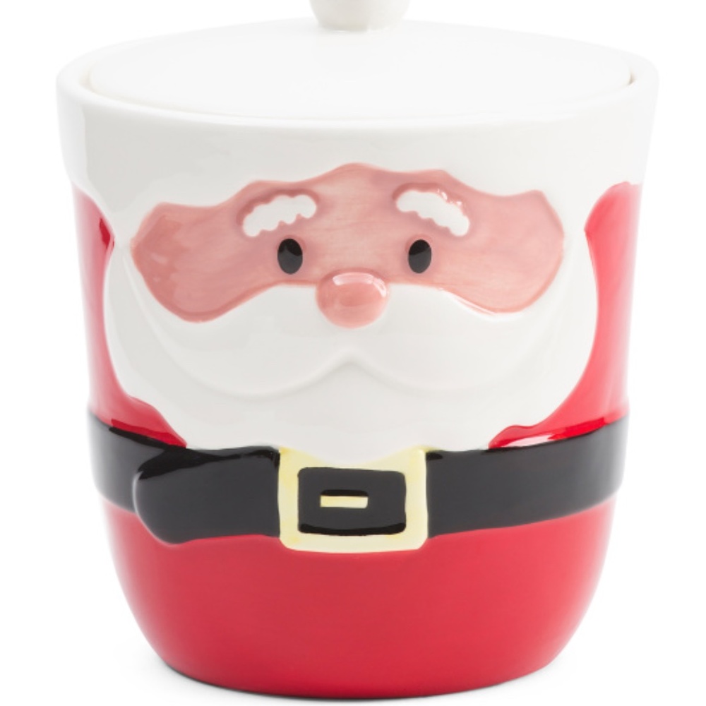 Ceramic Santa Christmas Holiday Canister F…